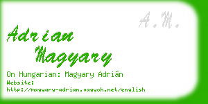 adrian magyary business card